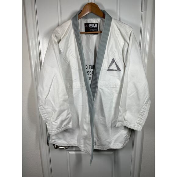 Team Corlin Gracie Gracie Gym Brazilian Jiu-Jitsu A4 White Top Shirt - Picture 1 of 5